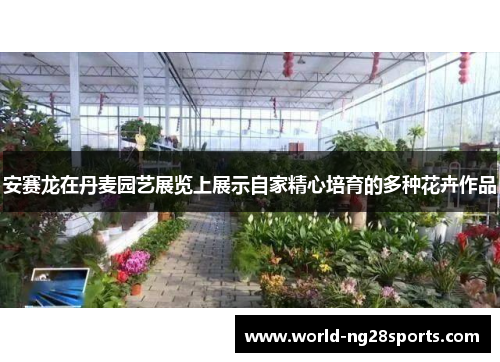 安赛龙在丹麦园艺展览上展示自家精心培育的多种花卉作品